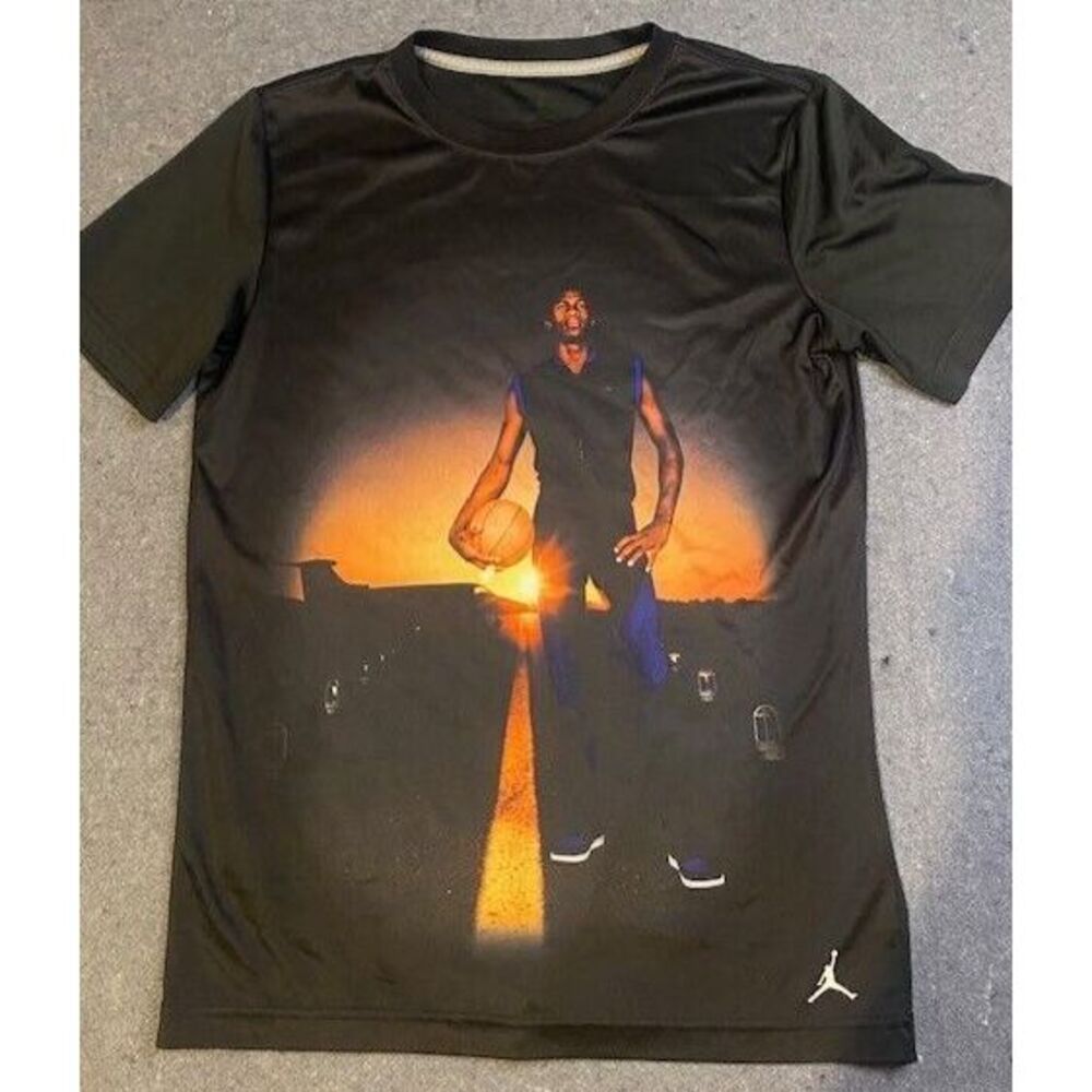 vintage MICHAEL AIR JORDAN nike X-LARGE black 90's dri fit‎ YOUTH flight